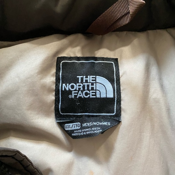 North face Nupste Puffer 700 Jacket Brown XXL - Picture 3 of 3